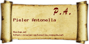 Pieler Antonella névjegykártya